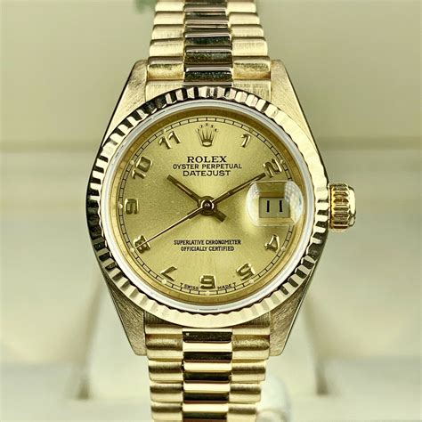 rolex 26mm lady datejust president|Rolex lady president 69178.